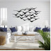 Uçan Kuşlar Metal Duvar Dekoru - Modern Minimalist Tasarım