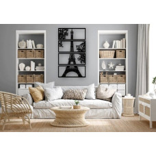 Eyfel Kulesi Metal Duvar Dekoru