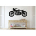 Klasik Motosiklet Metal Duvar Dekoru