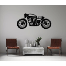 Klasik Motosiklet Metal Duvar Dekoru